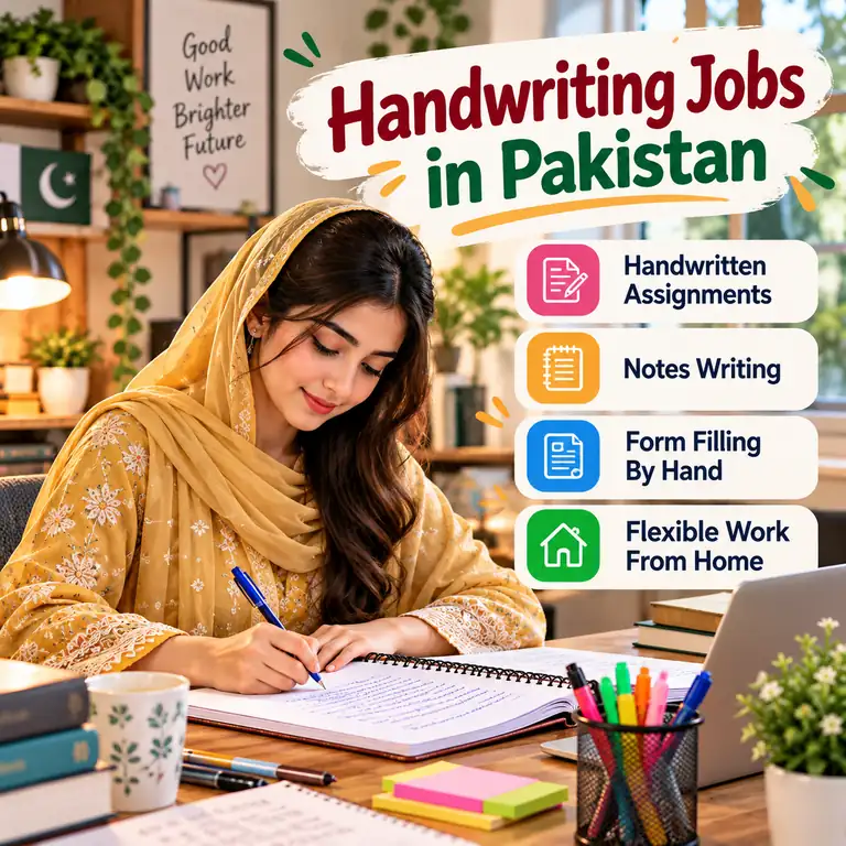 Handwriting skills and project-based work illustration